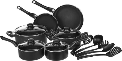 Basics 15-Piece Non-Stick Cookware Set